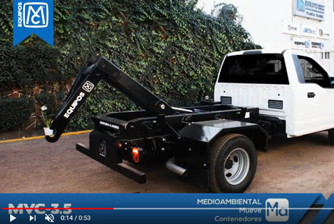 camion con gancho para contenedores
